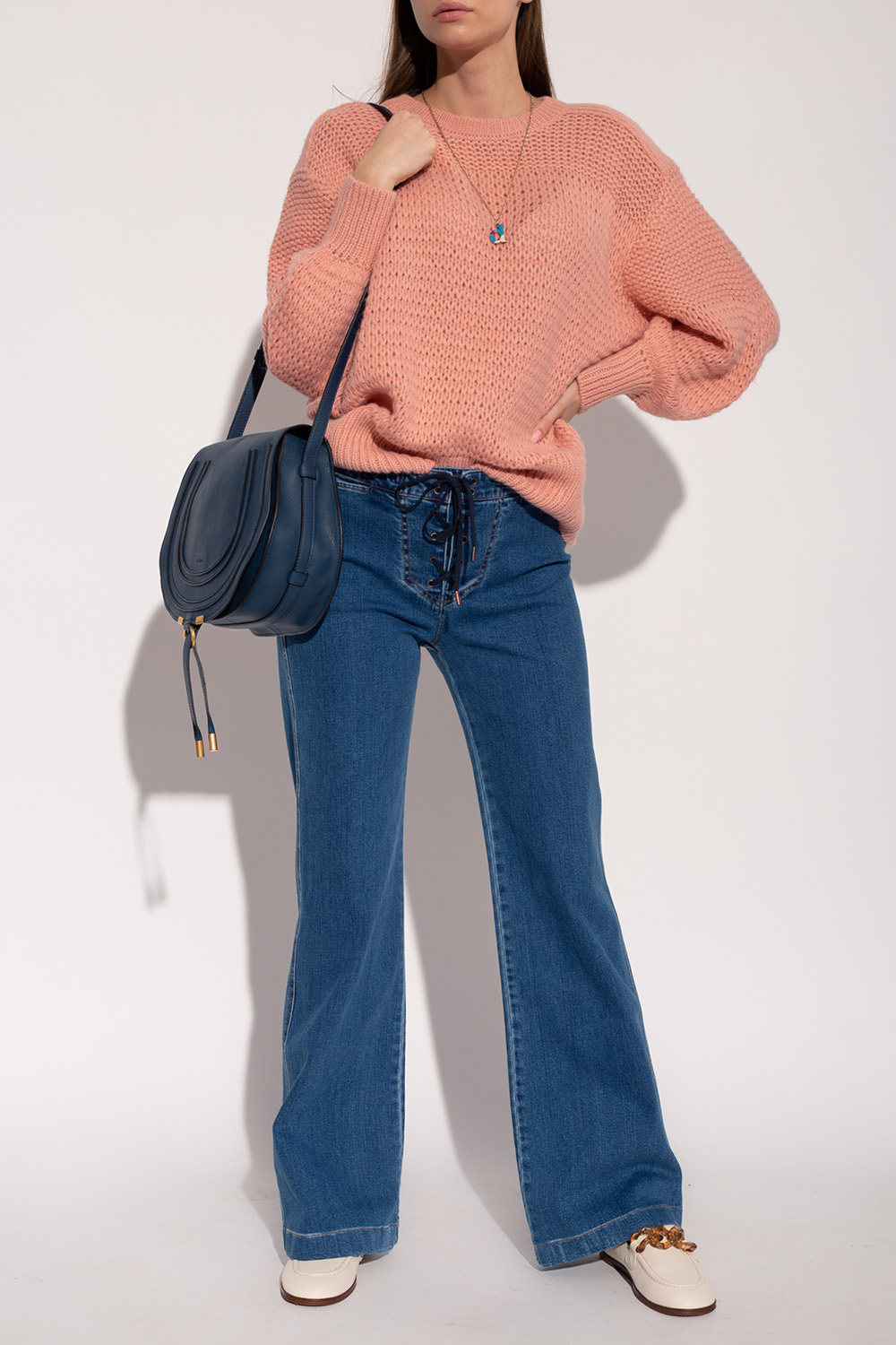 See By Chloe Sweater with puff sleeves