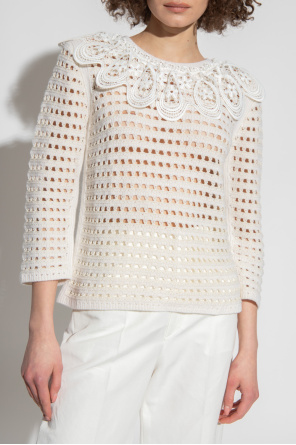 See By Chloé Lace-trimmed sweater