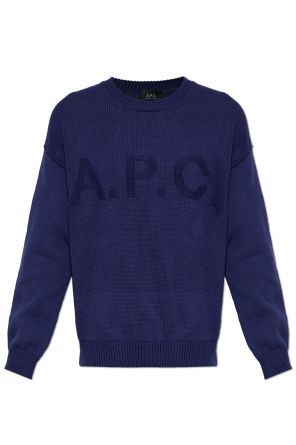 Cotton sweater with logo od A.P.C.