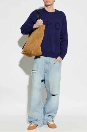 Cotton sweater with logo od A.P.C.