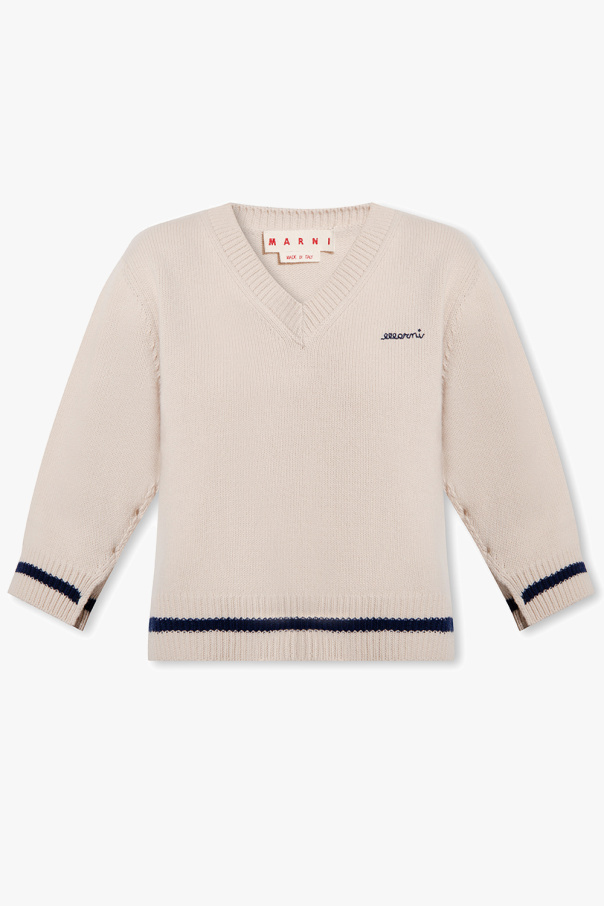 Marni Blu Sweater with logo
