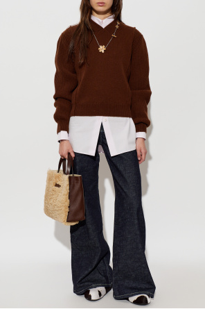 Wool v-neck sweater od Marni