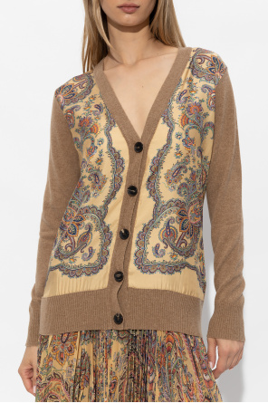 Etro Cardigan with silk front