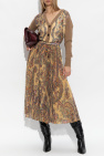 Etro BROWN Cardigan with silk front