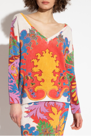 Etro Patterned brocade-print sweater