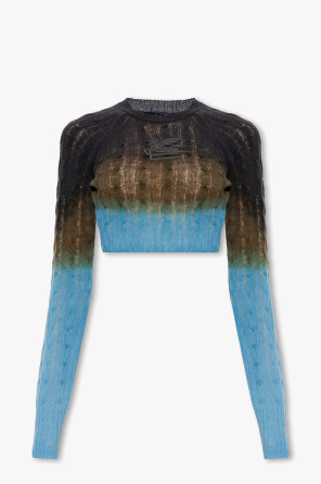 sacai panelled two-tone sweatshirt
