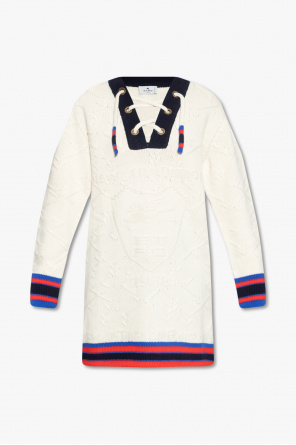 Sweater with decorative lacing od Etro