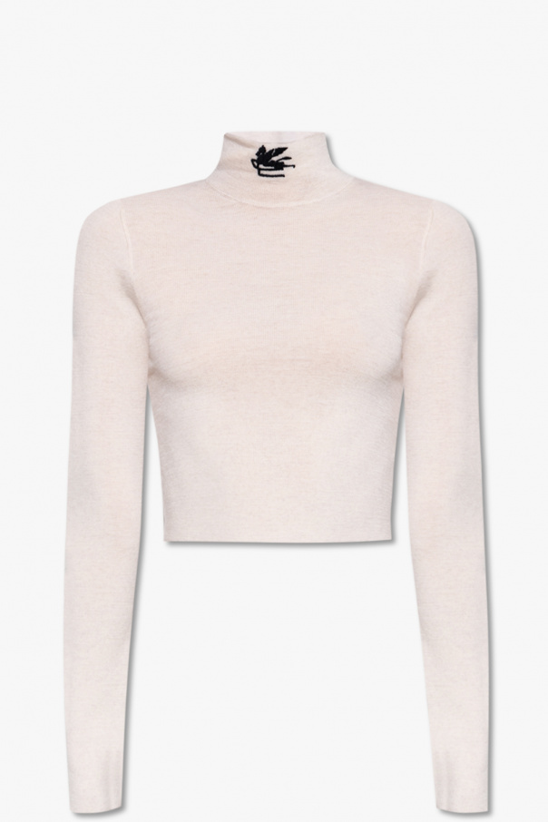 Etro Bella Hadid Cozies Up in Cutout Sweater Dress
