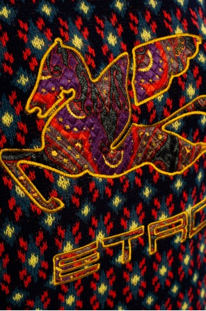 Etro Wełniany sweter z logo
