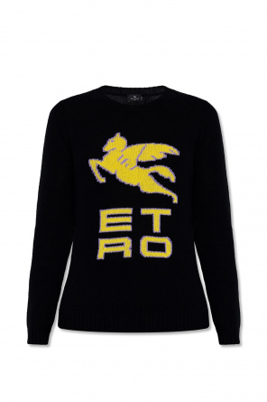 Cropped hoodie with logo od Etro
