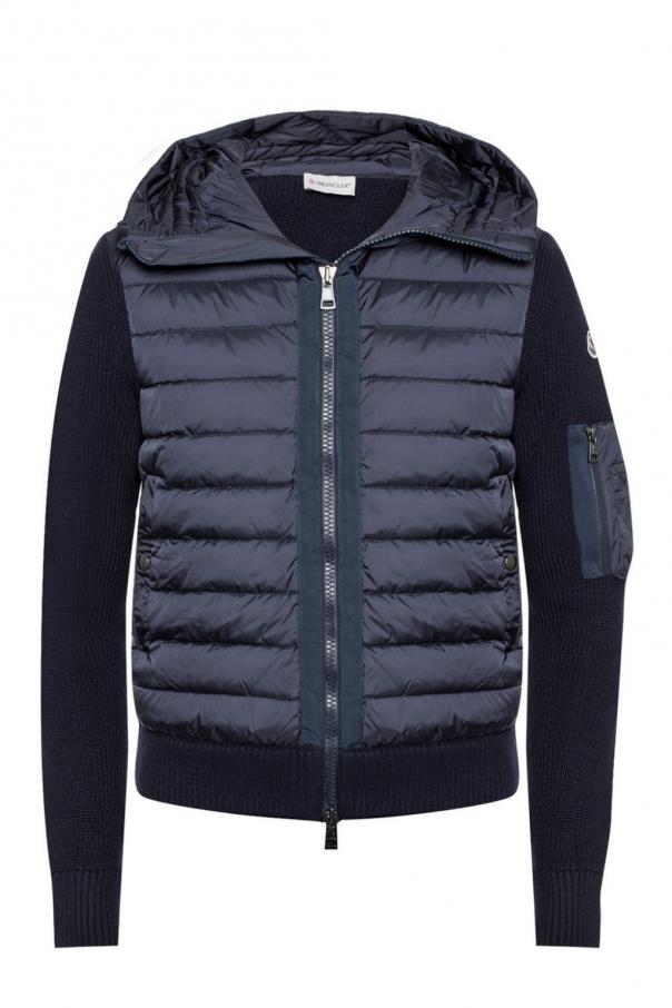 moncler hooded quilted down jacket