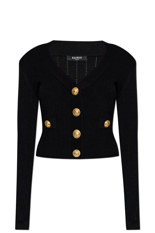 Cardigan with V-neck, zdjęcie 1 Cardigan with V-neck od Balmain