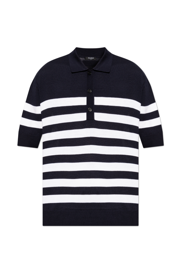 Balmain Polo ze wzorem w pasy