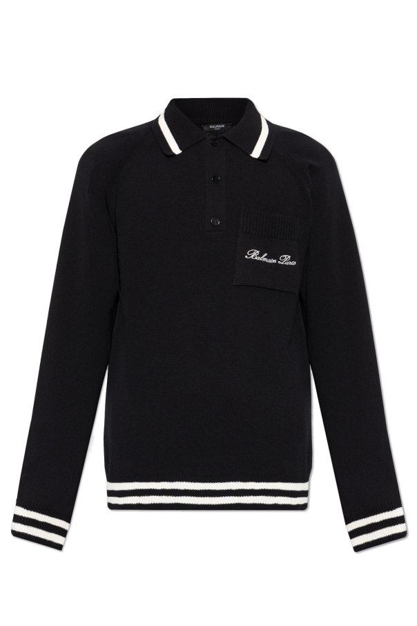 Balmain Polo z długimi rękawami