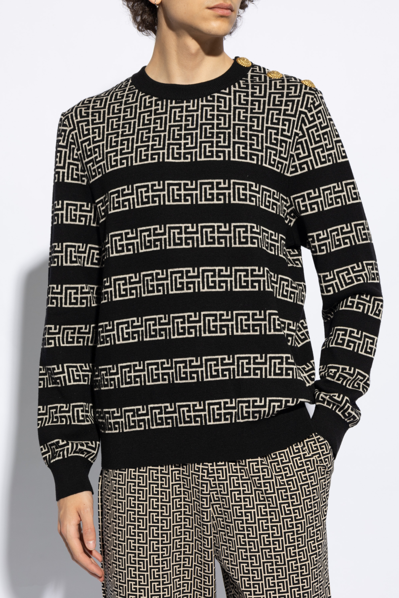 Balmain Sweater with Monogram