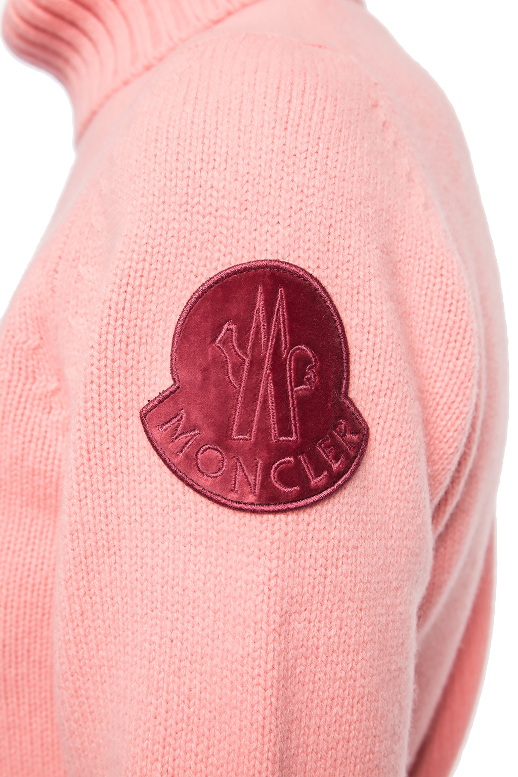 moncler pink turtleneck