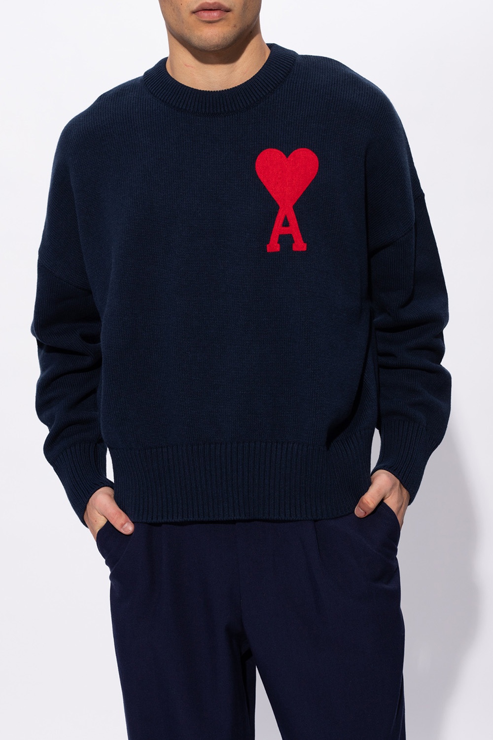 AMI Alexandre Mattiussi // Black & Red Heart Turtleneck Sweater – VSP  Consignment