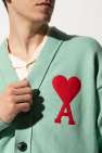 Ami Alexandre Mattiussi GREEN Cardigan with logo