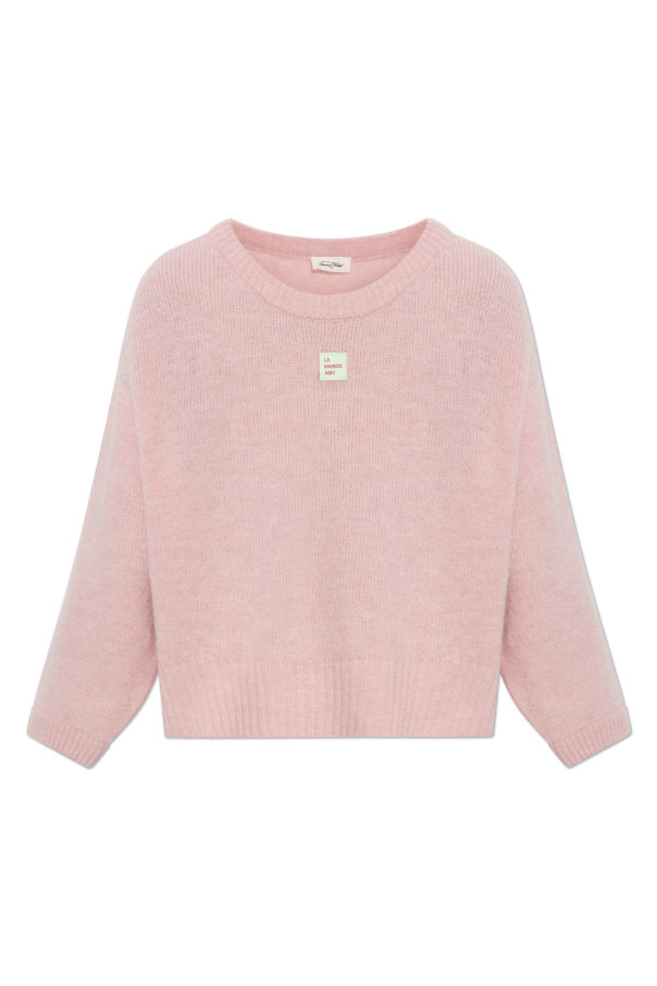 Sweater with logo patch od American Vintage