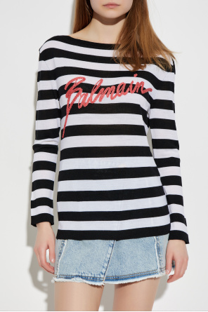 Balmain Wool jumper with embroidered logo