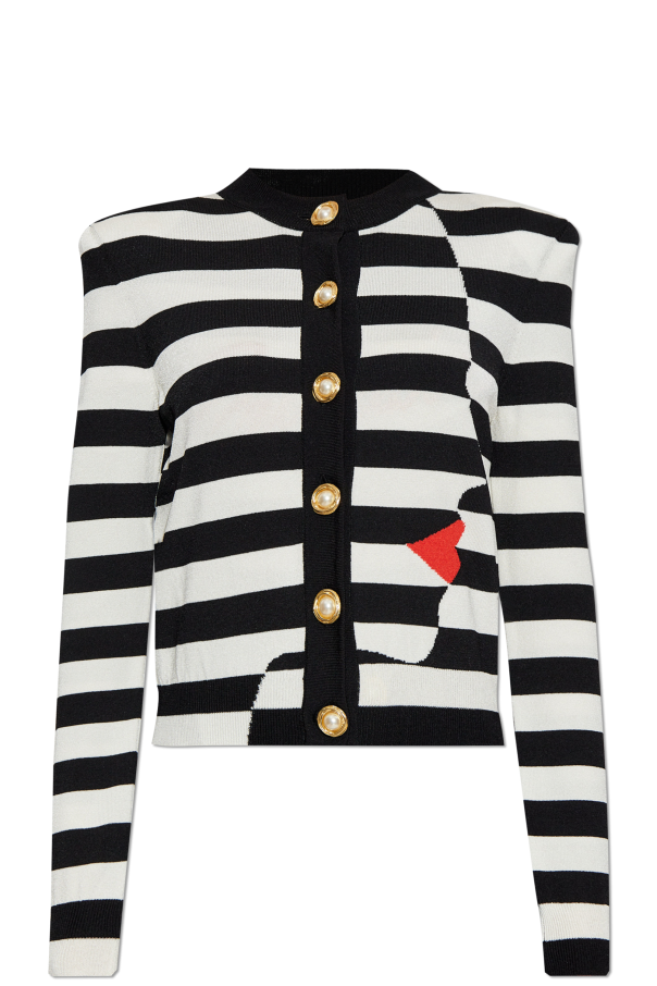 Cardigan with stripe pattern, zdjęcie 1 Cardigan with stripe pattern od Balmain