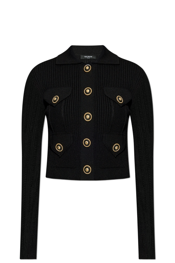 Balmain Lace sweater with collar
