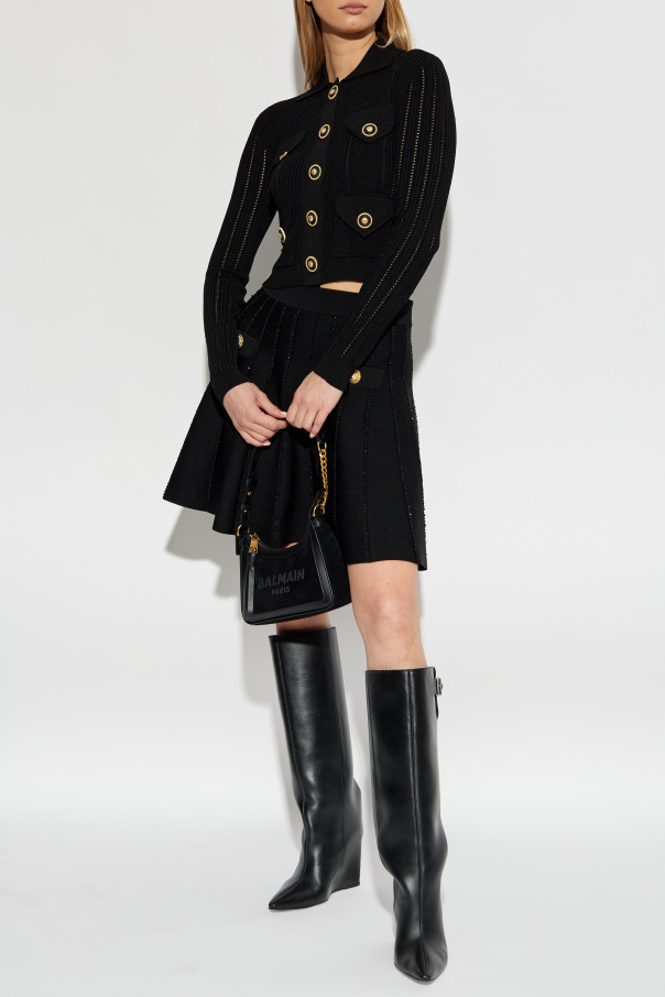 Balmain Lace sweater with collar