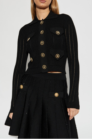 Balmain Lace sweater with collar