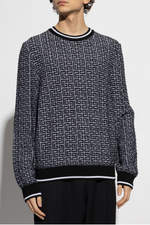 Balmain Sweter z monogramem