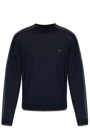 Sweter z wyszytym logo od Emporio Armani