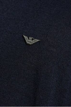 Emporio Armani Sweter z wyszytym logo
