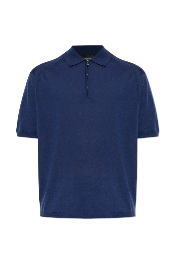 Polo with woolen trim od Emporio Armani