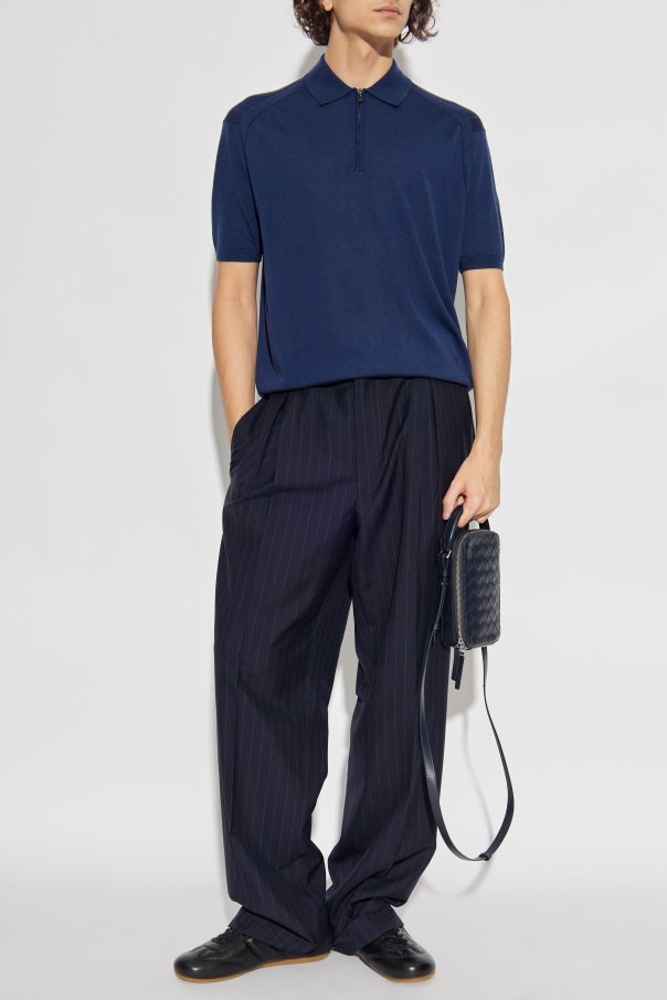 Emporio Armani Polo with woolen trim