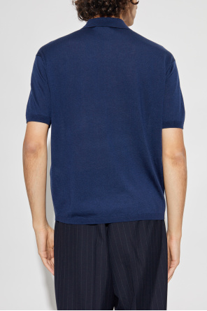 Emporio Armani Polo with woolen trim