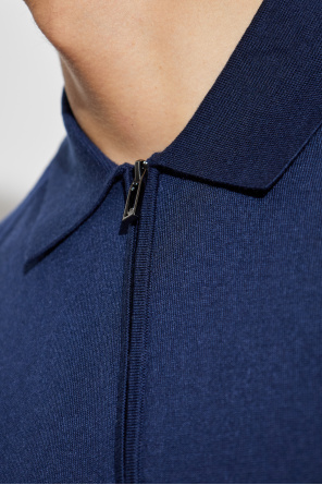 Emporio Armani Polo with woolen trim