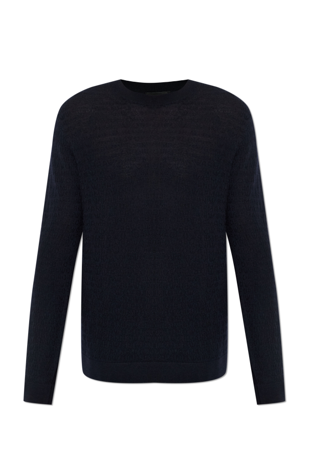 Emporio Armani Wool sweater with a crew neck