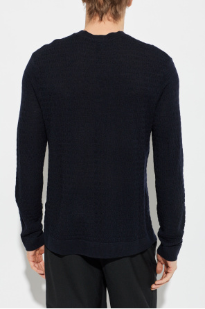Emporio Armani Wool sweater with a crew neck