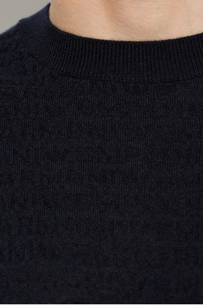 Emporio Armani Wool sweater with a crew neck