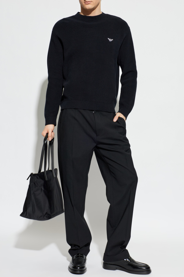 Emporio Armani Pullover mit Logo-Patch