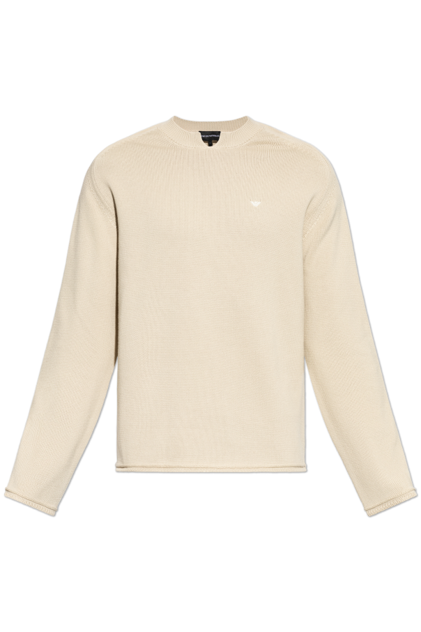 Sweater with embroidered logo od Emporio Armani