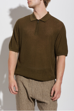 Emporio Armani Polo with decorative weave