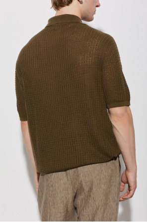 Emporio Armani Polo with decorative weave