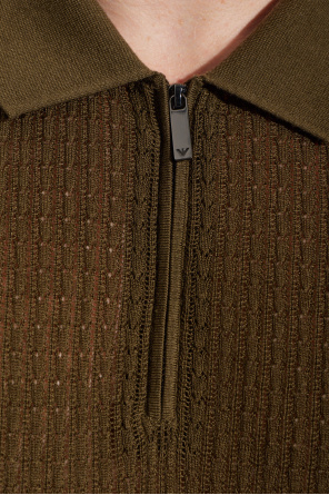 Emporio Armani Polo with decorative weave