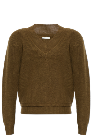 Wool V-neck sweater