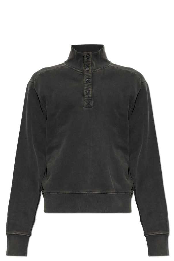 Sweatshirt with a button-up collar od ENTIRE STUDIOS