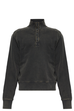 Sudadera con cuello abotonado