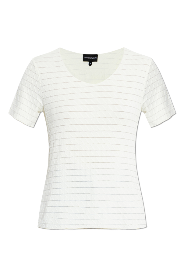 Emporio Armani Top with a round neckline