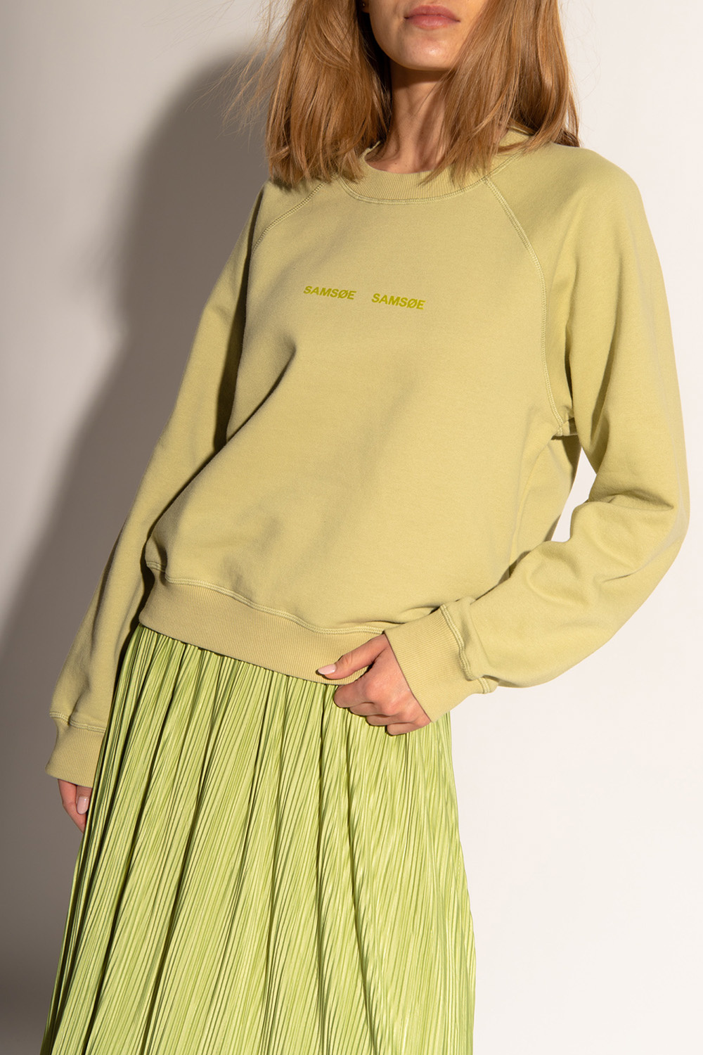 Samsøe Samsøe Wool sweatshirt with logo