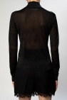 Samsøe Samsøe BLACK Lurex trim turtleneck sweater