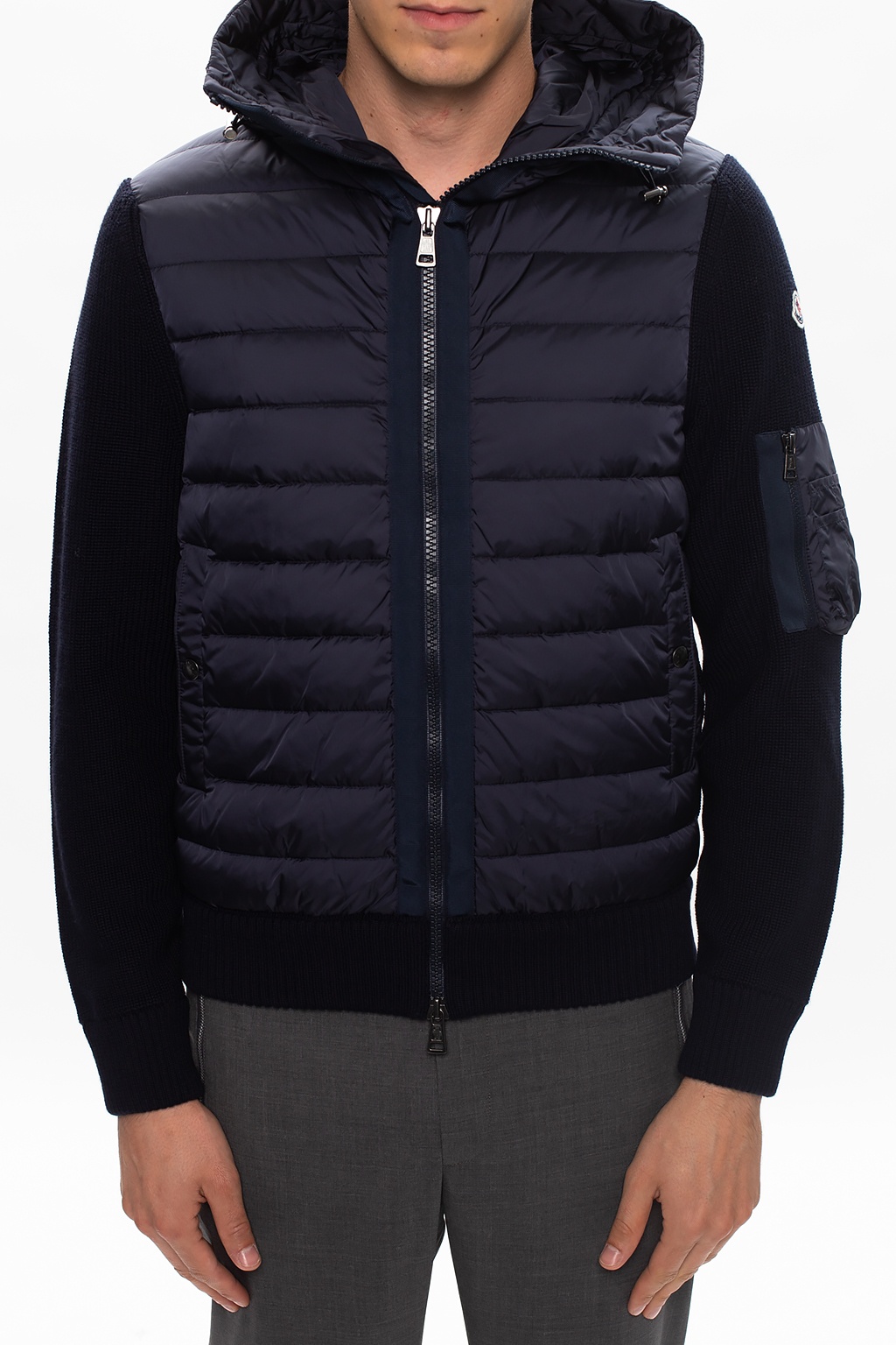 moncler cardigan with chest pocket